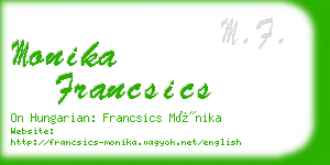 monika francsics business card